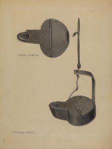 Betty Lamp, c. 1937. Creator: Mildred Ford