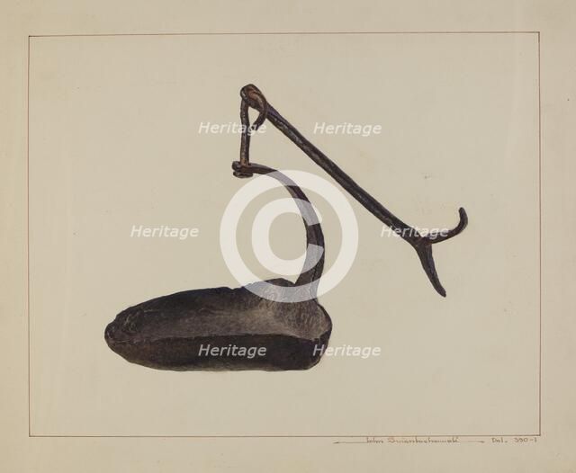 Betty Lamp, c. 1938. Creator: John Swientochowski.