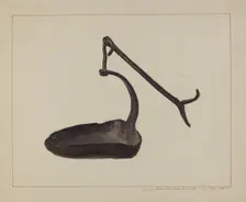 Betty Lamp, c. 1938. Creator: John Swientochowski