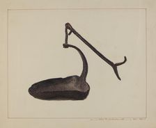 Betty Lamp, c. 1938. Creator: John Swientochowski