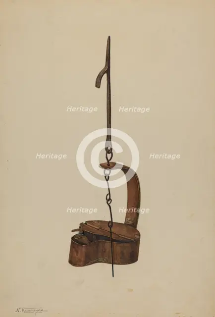 Betty Lamp, c. 1939. Creator: Nicholas Acampora.