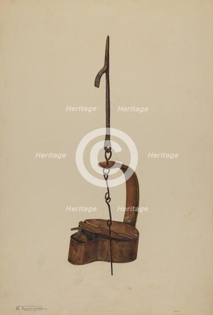 Betty Lamp, c. 1939. Creator: Nicholas Acampora.