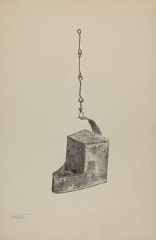 Betty Lamp, c. 1940. Creator: Amelia Tuccio