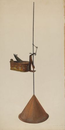 Betty Lamp, c. 1941. Creator: Oscar Bluhme