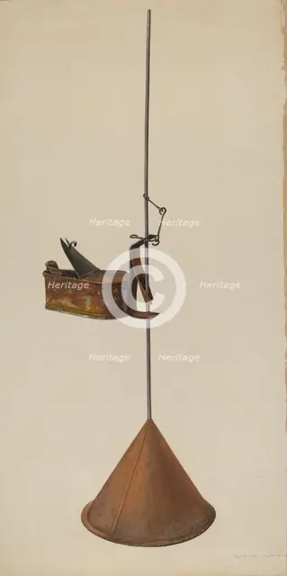 Betty Lamp, c. 1941. Creator: Oscar Bluhme.