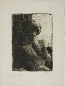 Betty Nansen, 1905. Creator: Anders Leonard Zorn