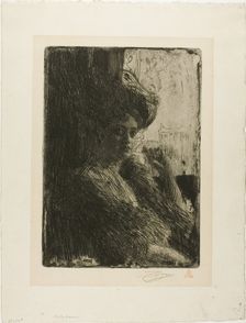 Betty Nansen, 1905. Creator: Anders Leonard Zorn