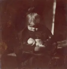 Betty Reynolds with Doll on Lap, ca. 1885. Creator: Thomas Eakins