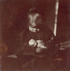 Betty Reynolds with Doll on Lap, ca. 1885. Creator: Thomas Eakins