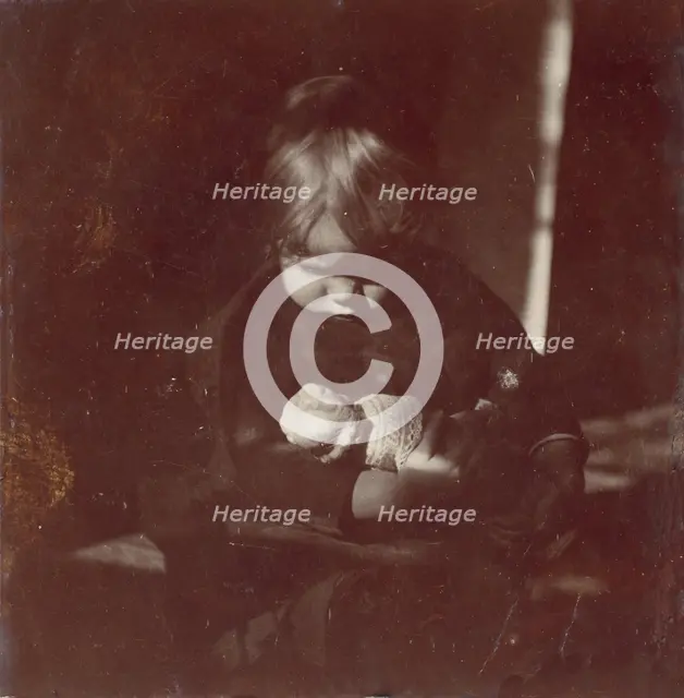 Betty Reynolds with Doll on Lap, ca. 1885. Creator: Thomas Eakins.