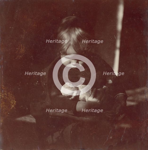 Betty Reynolds with Doll on Lap, ca. 1885. Creator: Thomas Eakins.