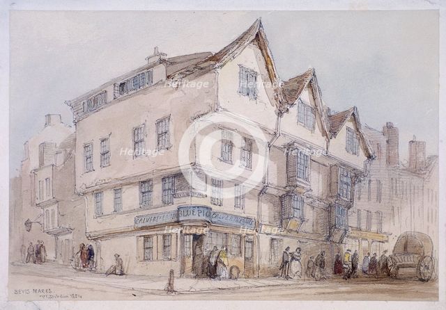 Bevis Marks, London, 1854. Artist: Thomas Colman Dibdin
