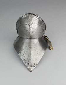 Bevor ("Falling Buff") and Gorget Plate, Europe, c. 1490. Creator: Unknown
