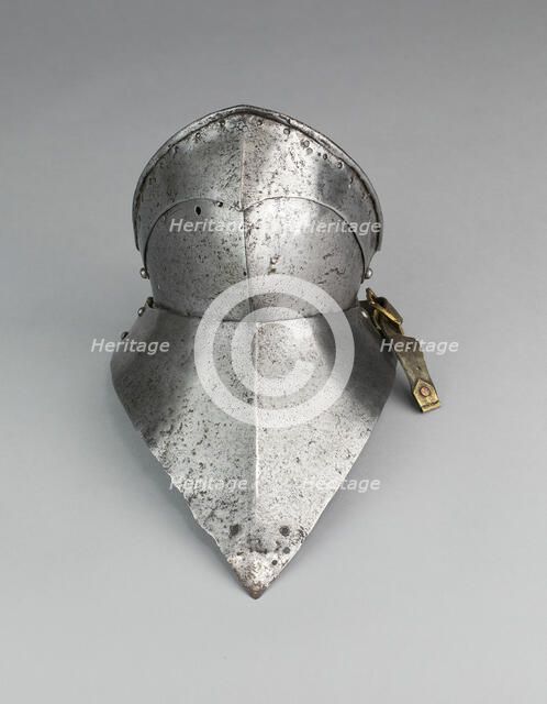 Bevor ("Falling Buff") and Gorget Plate, Europe, c. 1490. Creator: Unknown.