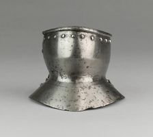 Bevor ("Falling Buff") with Two Gorget Pieces, Europe, c. 1500. Creator: Unknown