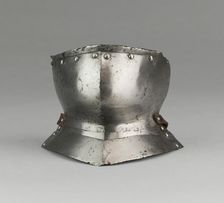 Bevor with two Gorget Plates, Spain, c. 1500, gorget plates possibly later. Creator: Unknown