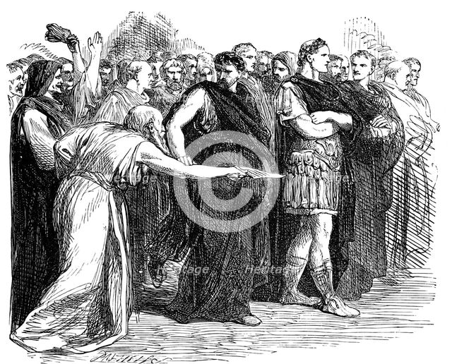 'Beware the Ides of March', 1858. Artist: Sir John Gilbert