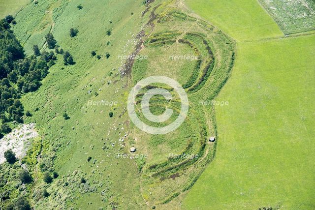 Bewick Hill Iron Age multivallate hillfort and pillboxes, Old Bewick, Northumberland, 2018. Creator: Historic England.