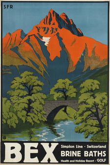 Bex brine baths. Simplon Line, 1930. Creator: Nicollerat, Aimé-Félix (1876-1946)