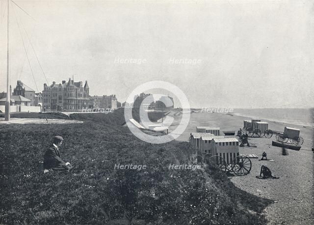 'Bexhill - The Hotels and the Beach', 1895. Artist: Unknown.
