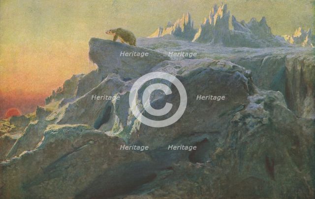 'Beyond Man's Footsteps', c1894, (c1930).  Creator: Briton Riviere.