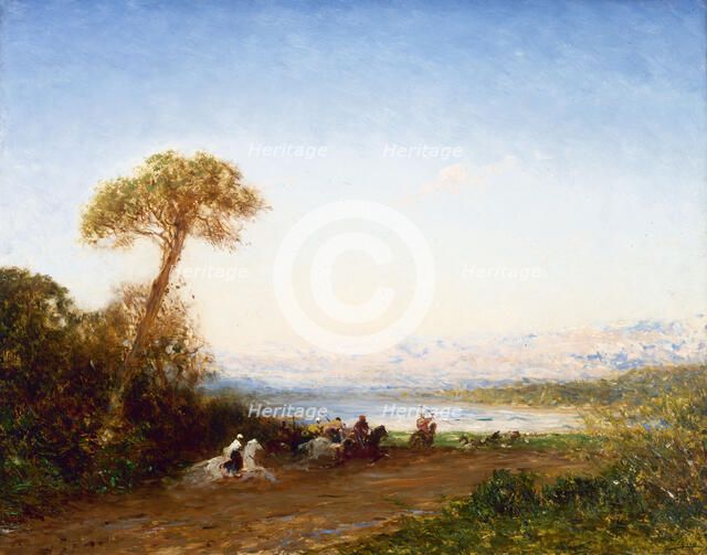 Beyrouth, retour de fantasia, between 1885 and 1890. Creator: Felix Francois Georges Philibert Ziem.