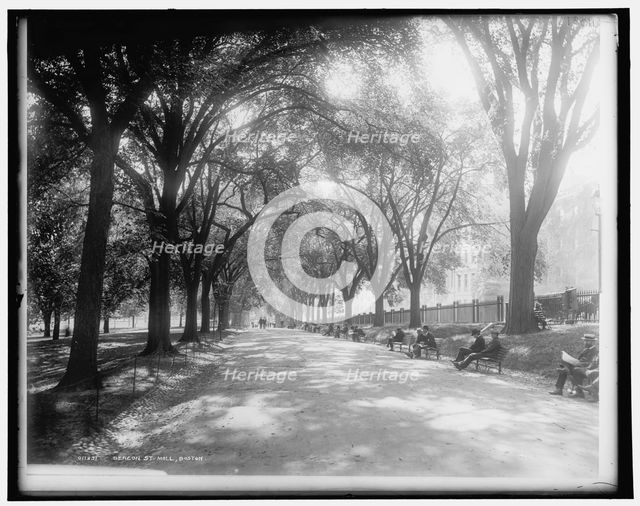 Beacon St. mall, Boston, c1899. Creator: Unknown.