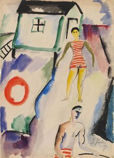 Beach, 1917. Creator: Sulho Sipila