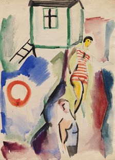 Beach, 1917. Creator: Sulho Sipila