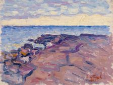 Beach cliffs, 1905. Creator: Alfred William Finch
