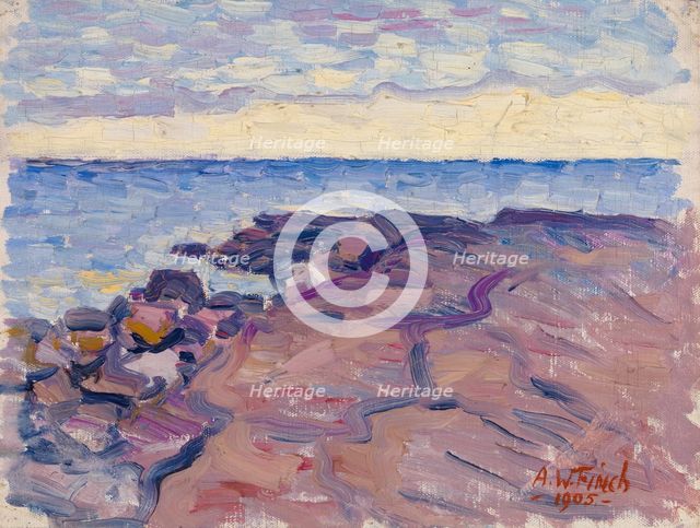 Beach cliffs, 1905. Creator: Alfred William Finch.