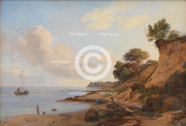 Beach area near Tårbæk, 1824-1886. Creator: Anders Christian Lunde.