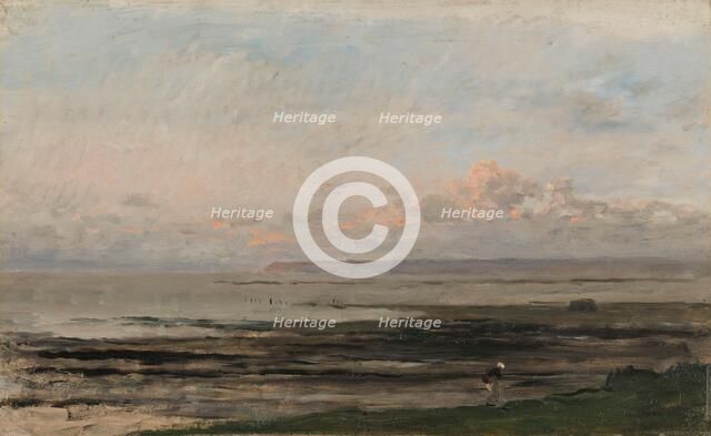 Beach at Ebb Tide, c.1850-c.1878. Creator: Charles Francois Daubigny.