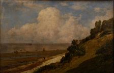 Beach at Honfleur, A hot day, 1876
