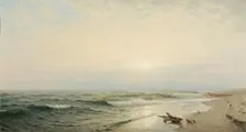 Beach at Long Branch: Sunrise, 1872. Creator: William Trost Richards
