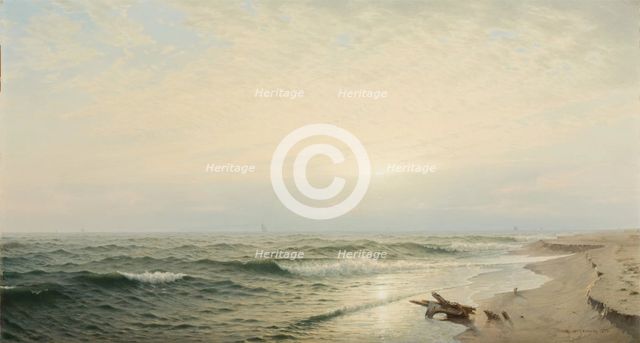 Beach at Long Branch: Sunrise, 1872. Creator: William Trost Richards.