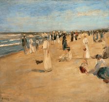 Beach at Noordwijk, 1911. Creator: Liebermann, Max (1847-1935)