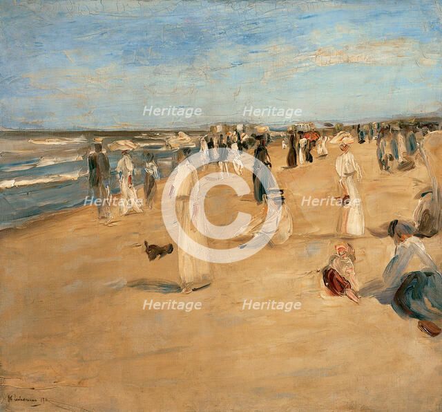 Beach at Noordwijk, 1911. Creator: Liebermann, Max (1847-1935).