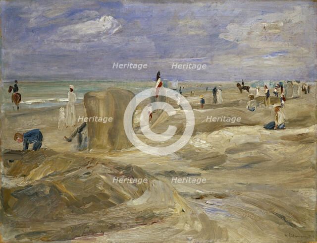 Beach at Noordwijk. Artist: Liebermann, Max (1847-1935)