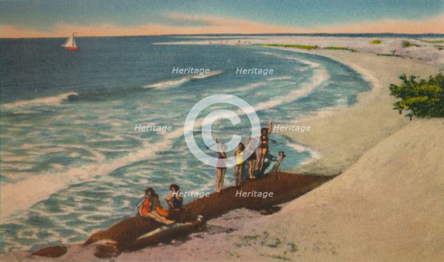 'Beach at Sabanilla Resort Development', c1940s. Artist: Unknown.