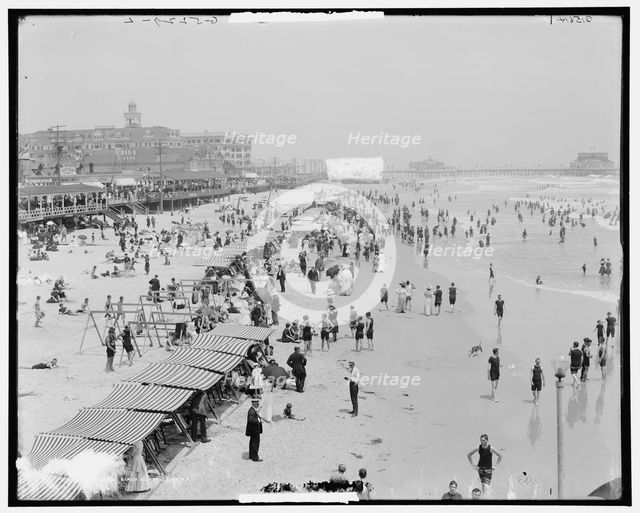 Beach, Atlantic City, N.J., c1908. Creator: Unknown.