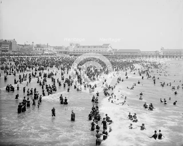 Beach, Atlantic City, N.J., The, c1904. Creator: Unknown.