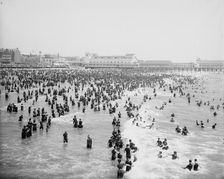 Beach, Atlantic City, N.J., The, c1904. Creator: Unknown
