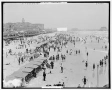 Beach, Atlantic City, N.J., c1908. Creator: Unknown