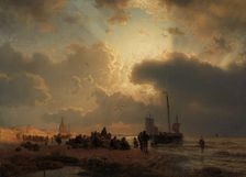Beach by Scheveningen, 1850. Creator: Andreas Achenbach