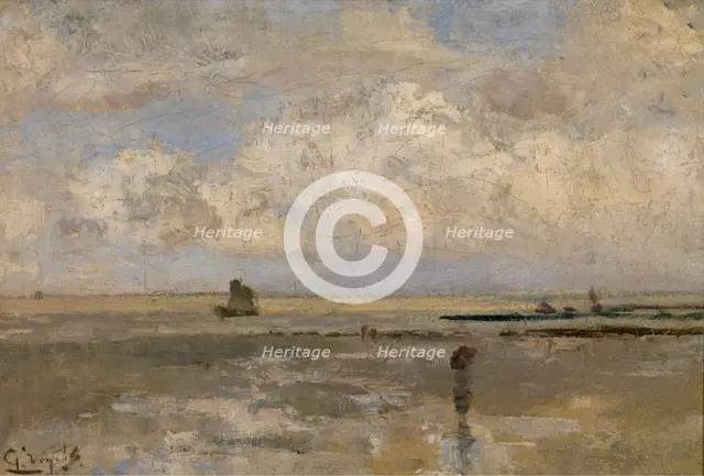 Beach, c1870-1890s. Creator: Guillaume Vogels.