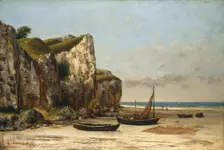 Beach in Normandy, c. 1872/1875. Creator: Gustave Courbet