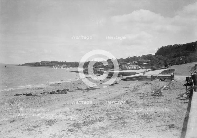 Beach, Isle of Wight, c1935. Creator: Kirk & Sons of Cowes.