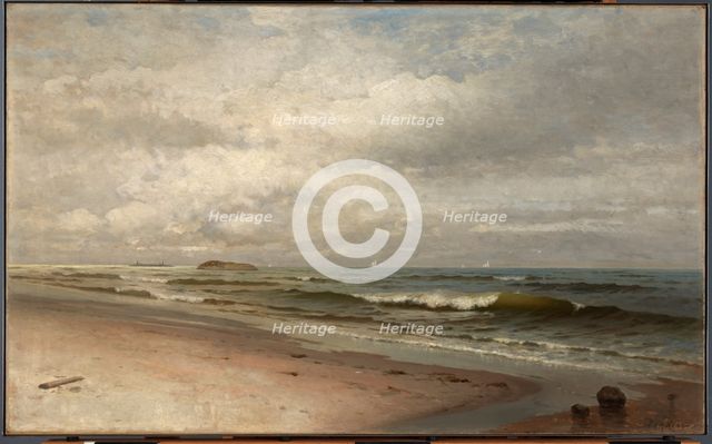Beach of Bass Rocks, Gloucester, Massachusetts, 1881. Creator: F. K. M. Rehn.