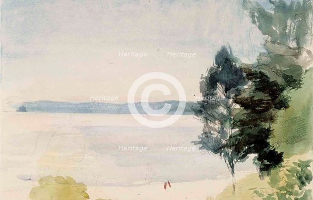 Beach landscape, c1980s. Creator: Albert Edelfelt.